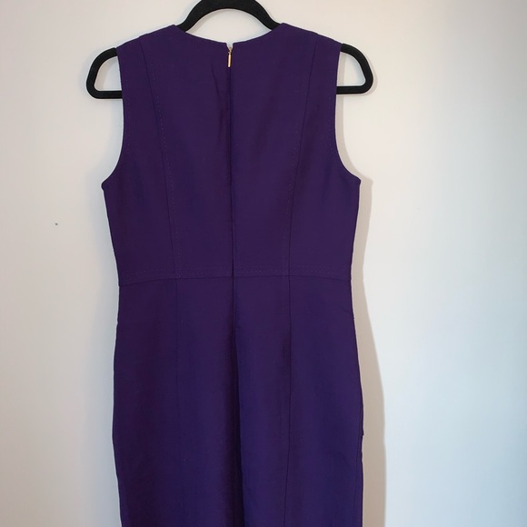 Tory Birch Purple Petra Sheath Dress - Picture 2 of 5